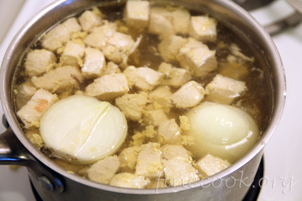 Куриный суп с морковью Куриный суп с морковью